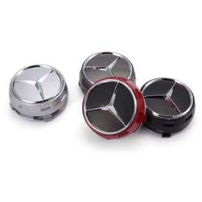 Mercedes raised center caps - 75mm