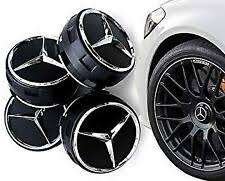 Mercedes raised center caps - 75mm
