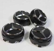 Mercedes raised center caps - 75mm