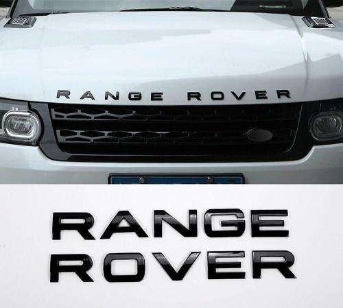 Range Rover emblems in Black and Chrome