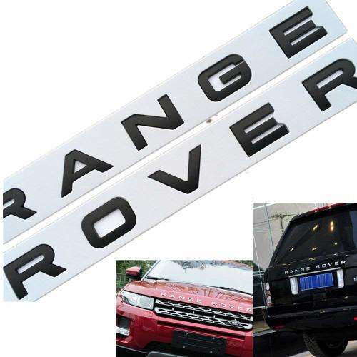 Range Rover emblems in Black and Chrome