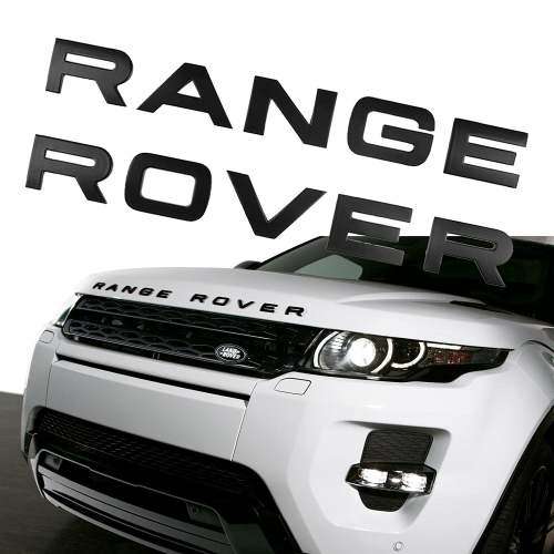 Range Rover emblems in Black and Chrome