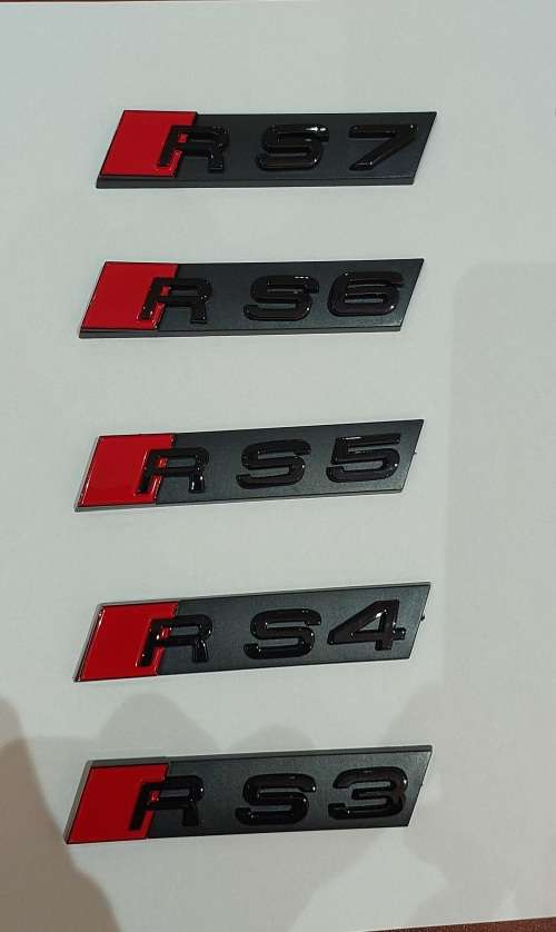 Audi RS rear and grill badges