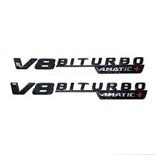 AMG V8 Biturbo 4matic emblems