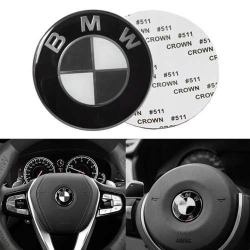 BMW Steering badge - Black & White