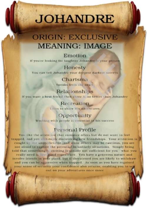 Afrikaans or English Name Meaning Certificate Keepsake (Digital)