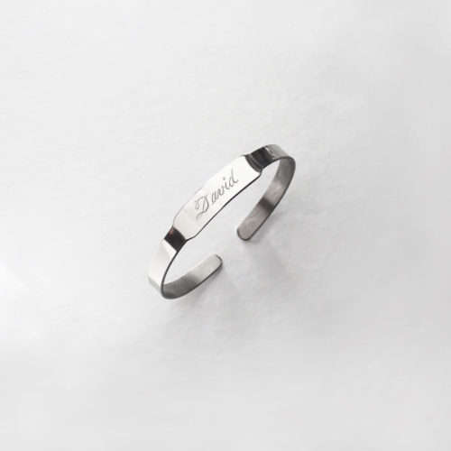 Baby Boy Stainless Steel Keepsake Bracelet