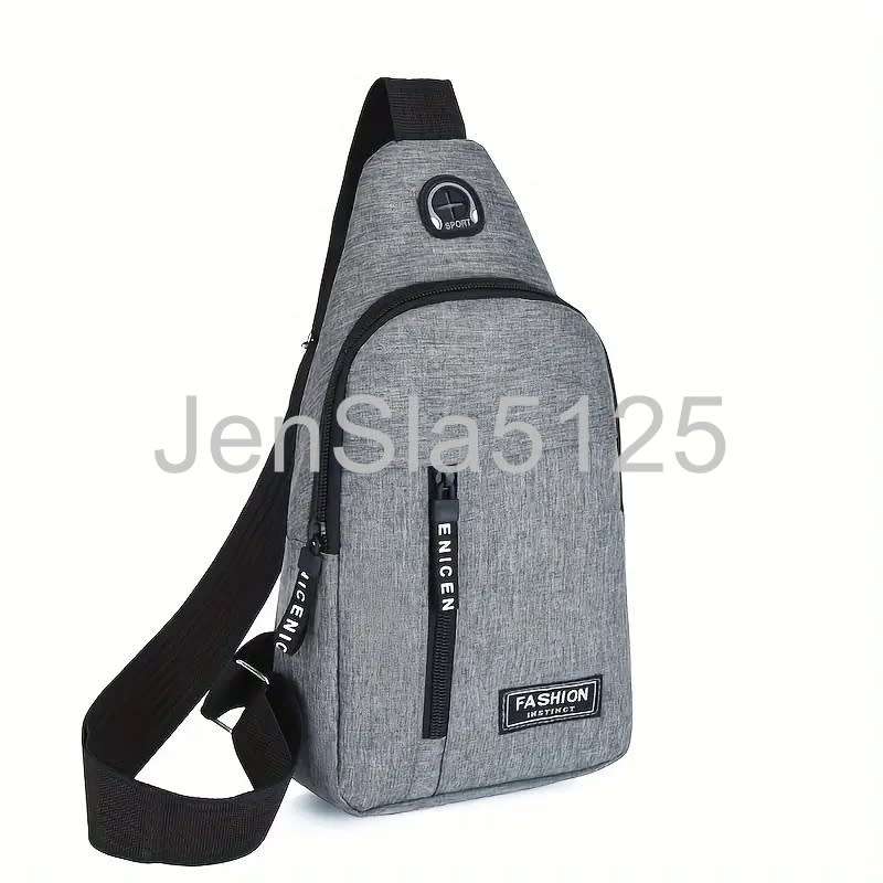 Grey Cross Body Shoulder Bag (Unisex)