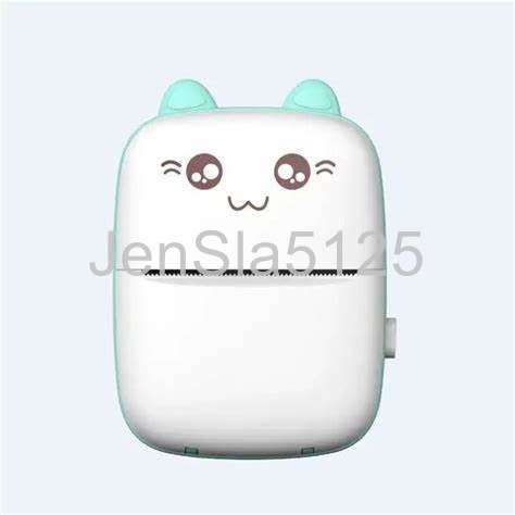 BLUE WIRELESS MINI BLUETOOTH POCKET THERMAL PRINTER