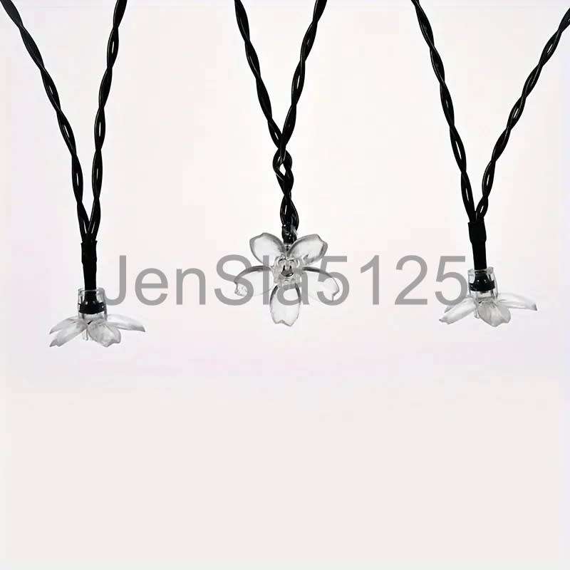 Solar Powered Cherry Blossom String Lights - 30 Leds