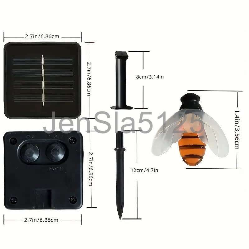 Solar Powered Honeybee String Lights - 30 Leds
