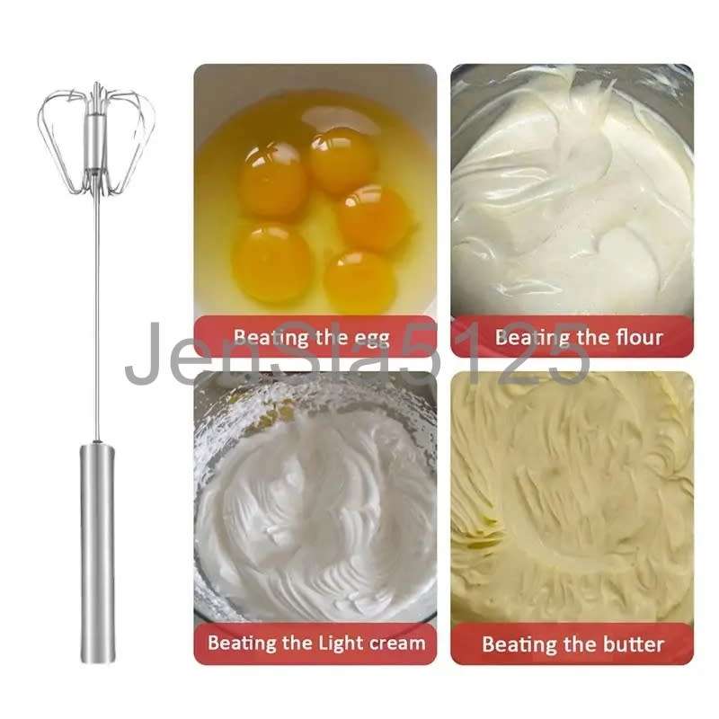 Stainless Steel Semi-Automatic Whisk (25cm)
