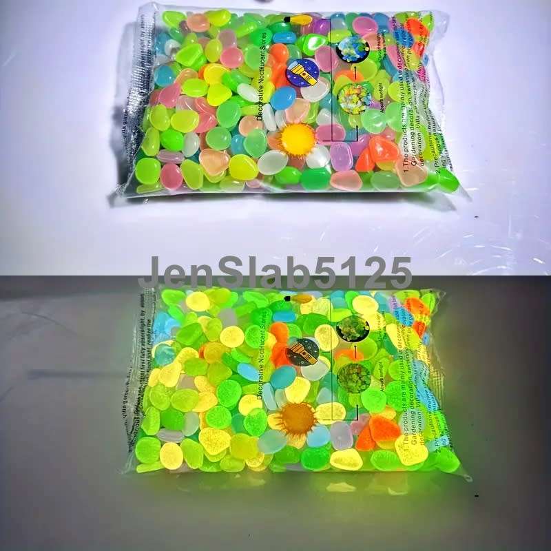 GLOW IN THE DARK FLUORESENT PEBBLES