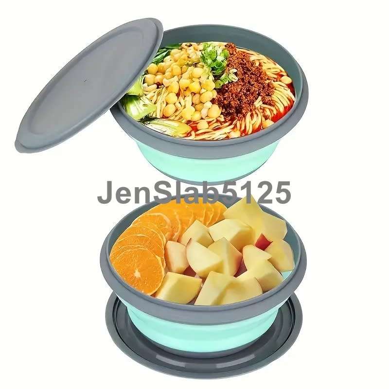 COLAPSIBLE SILICONE TRAVEL STORAGE BOWLS SET OF 3