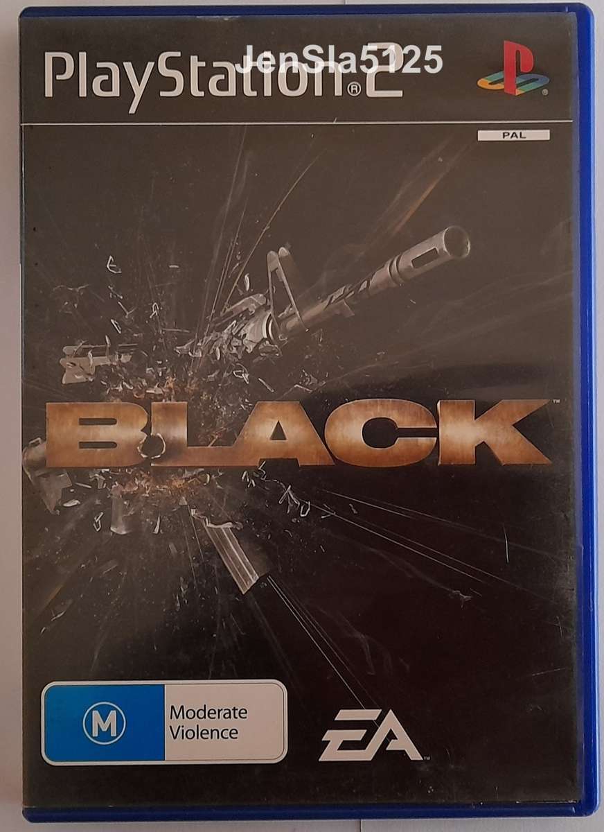 BLACK PLAYSTATION 2 GAME