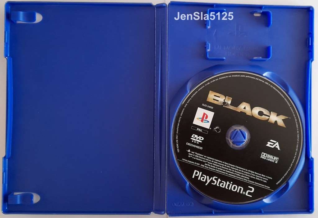BLACK PLAYSTATION 2 GAME