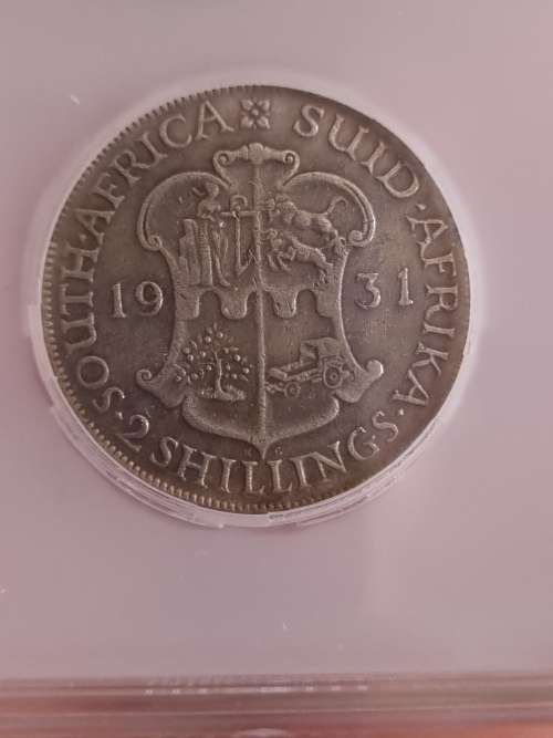 1931 South Africa Union 2 shilling