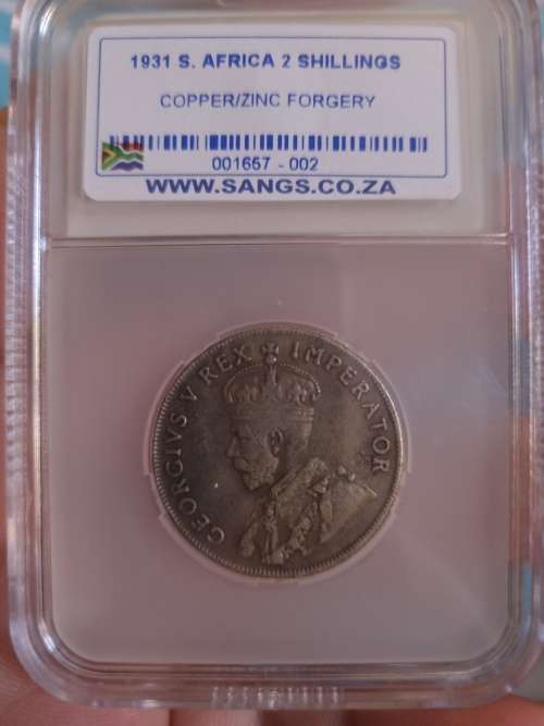 1931 South Africa Union 2 shilling