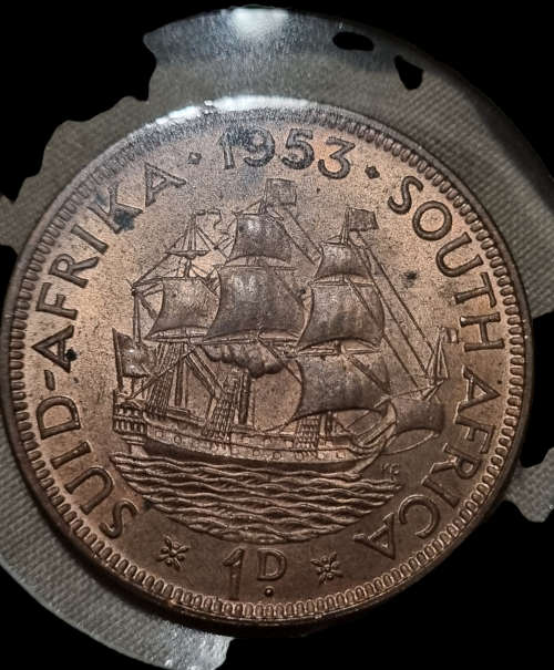 1953 Union Penny unc