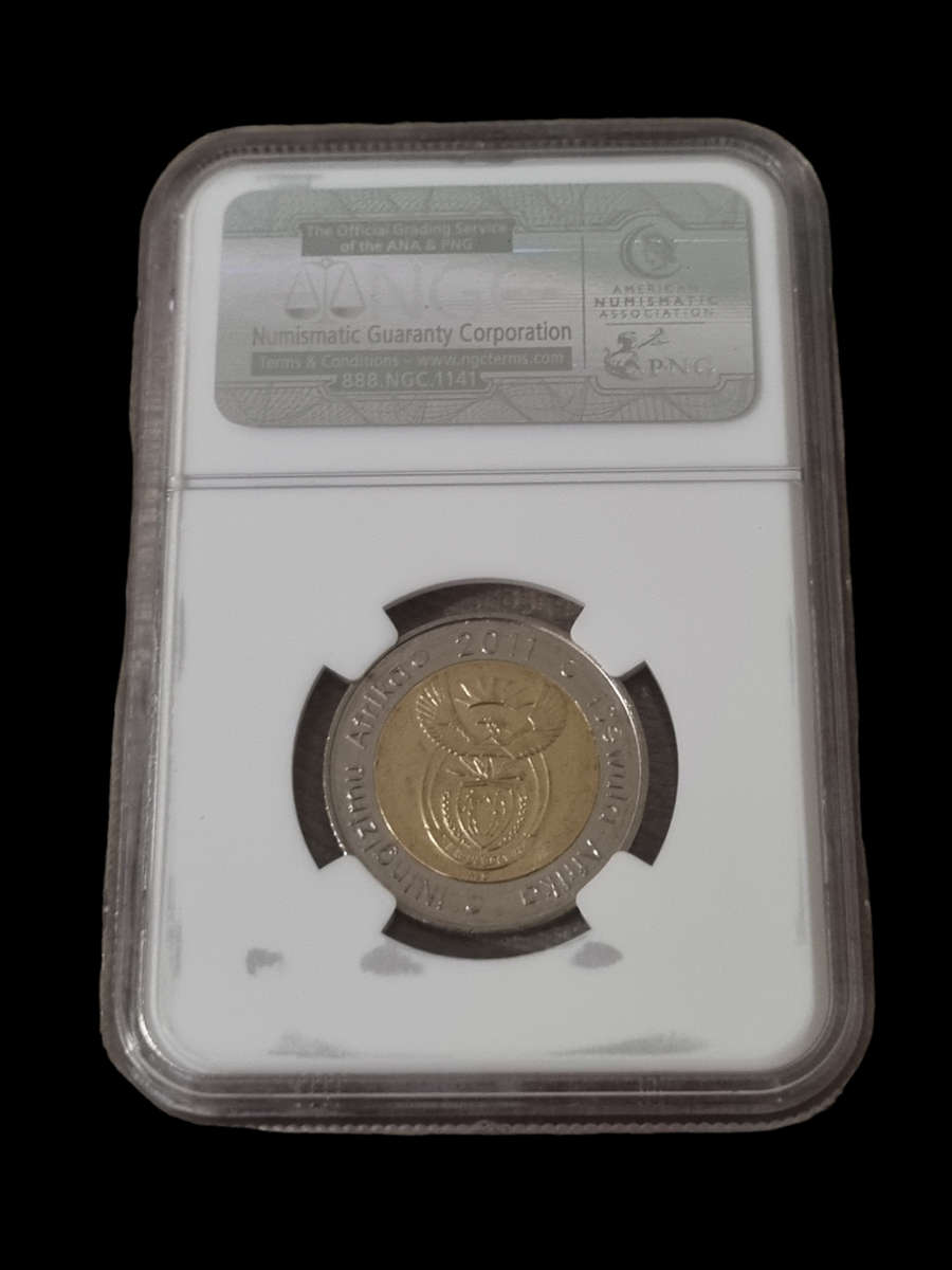 South Africa: 2011 R5, Rand 90th Anniversary, NGC MS65