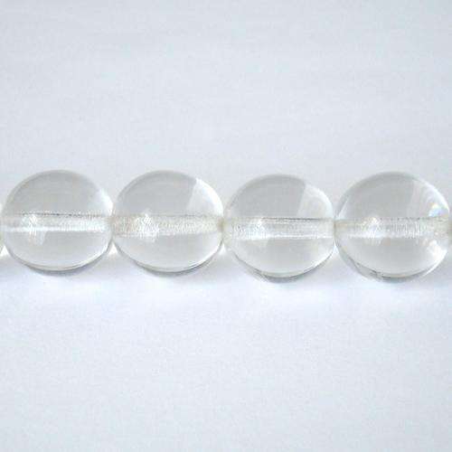 Czech Glass Round 14mm 18pc - (+/- R0.89 each) - Crystal Clear