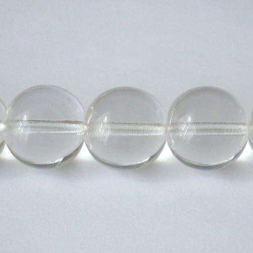 Czech Glass Round 16mm 16pc - (+/- R1.28 each) - Crystal Clear