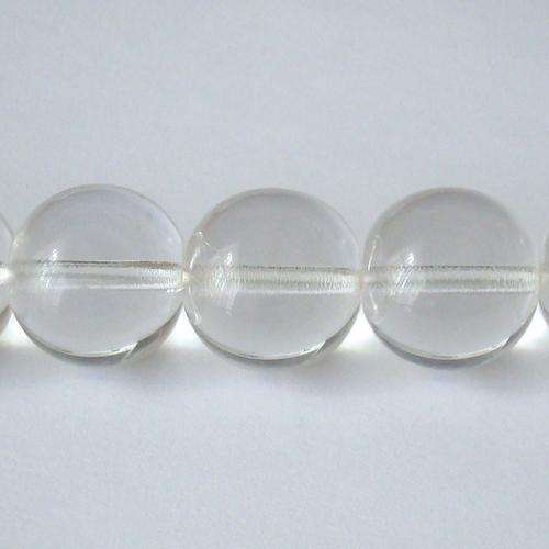 Czech Glass Round 16mm 16pc - (+/- R1.50 each) - Crystal Clear