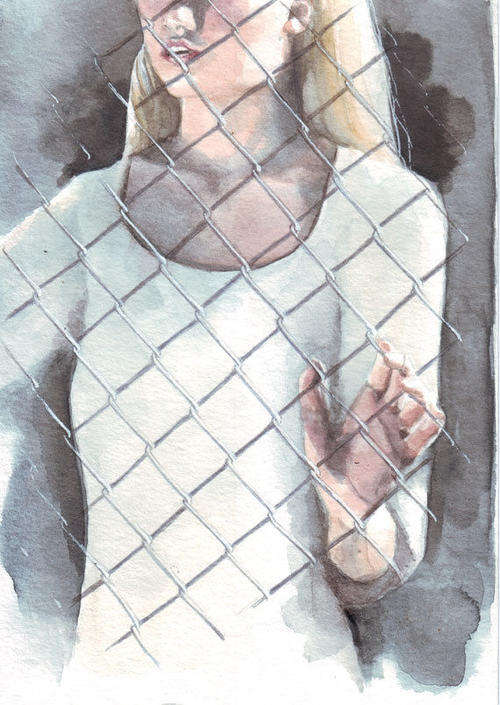 Original watercolor FASHION ILLUSTRATION painting art HM028