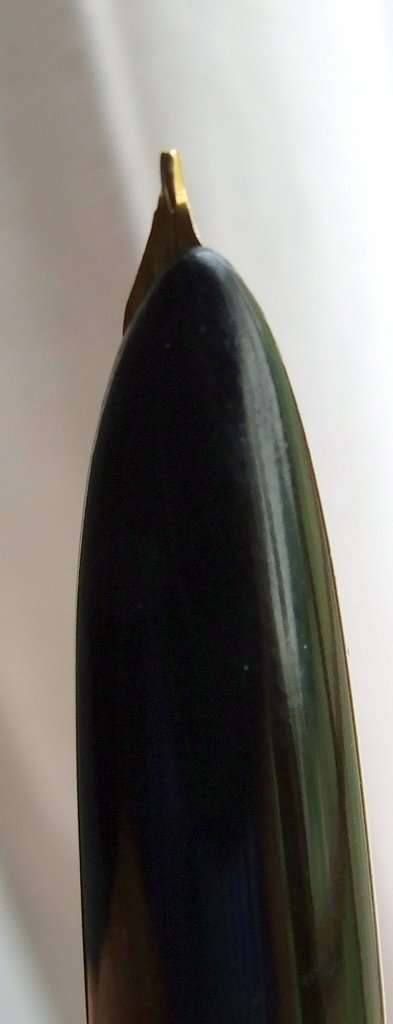 Vintage unbranded piston fill fountain pen, un-inked, advertising UNIAFEL (United Africa Electric)