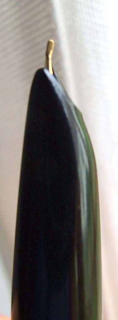 Vintage unbranded piston fill fountain pen, un-inked, advertising UNIAFEL (United Africa Electric)