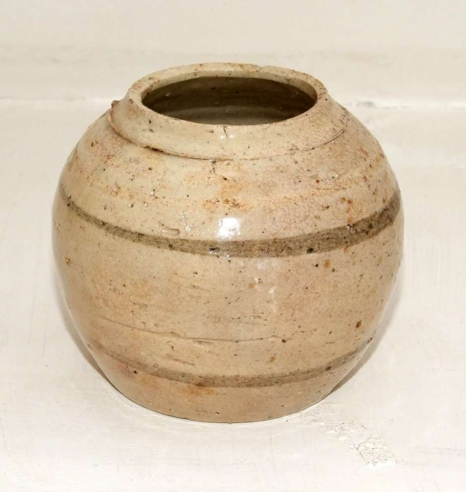 Antique Chinese ceramic Ginger Jar (#2)  good condition, approx. 85mm tall