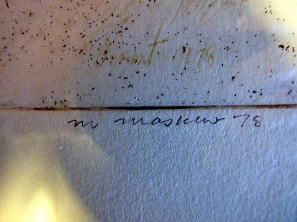 TWO MARGARET MASKEW ETCHINGS OF UYS KRIGE: Old Poet  #18/100, 1984 and Ek is Oud #9/100 1978