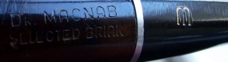 Very lightly smoked Dr. MacNab Real Briar Tobacco Smoking Estate Pipe