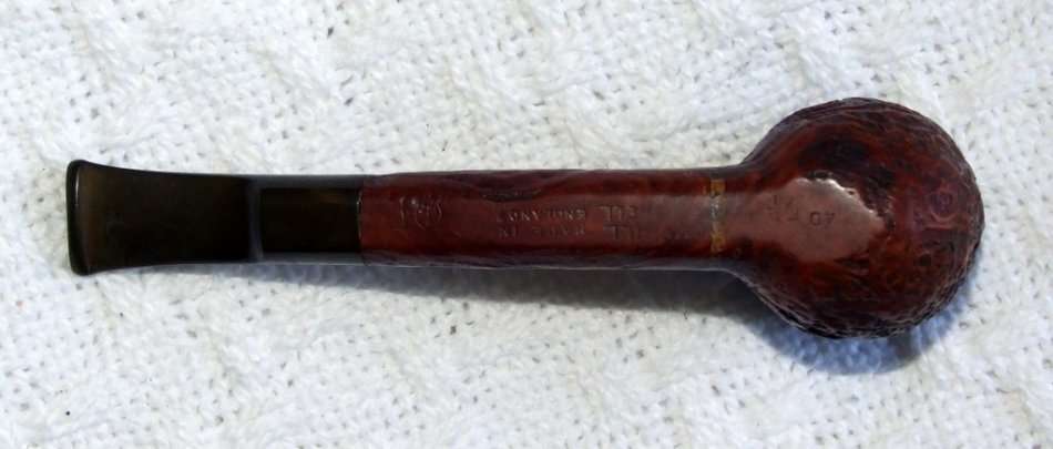 DUNHILL TANSHELL ESTATE PIPE, 1957 #4 BOWL VERY NICE, OLD REPAIR plus 1964 DUNHILL CATALOGUE 48PAGES