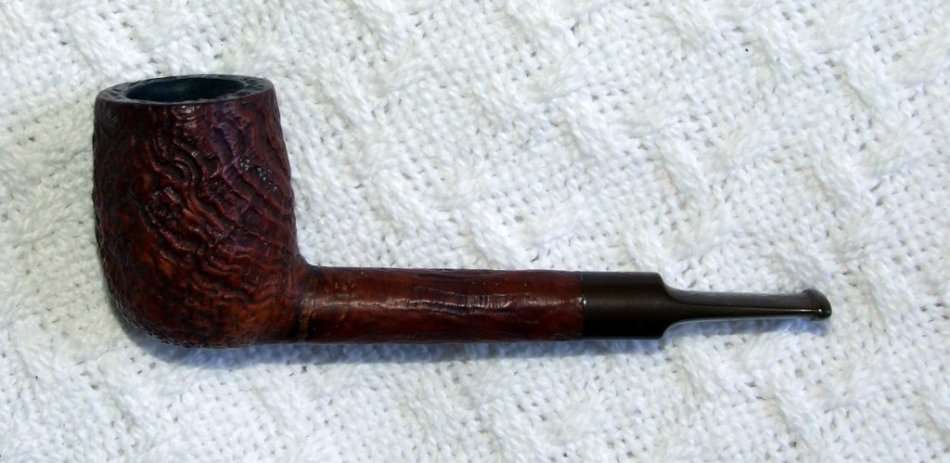 DUNHILL TANSHELL ESTATE PIPE, 1957 #4 BOWL VERY NICE, OLD REPAIR plus 1964 DUNHILL CATALOGUE 48PAGES