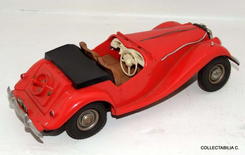 Vintage VICTORY INDUSTRIES V-MODEL MG TC with "Mighty Midget" electric motor, original box, c1954
