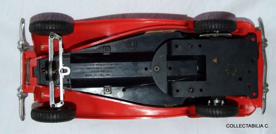 Vintage VICTORY INDUSTRIES V-MODEL MG TC with "Mighty Midget" electric motor, original box, c1954