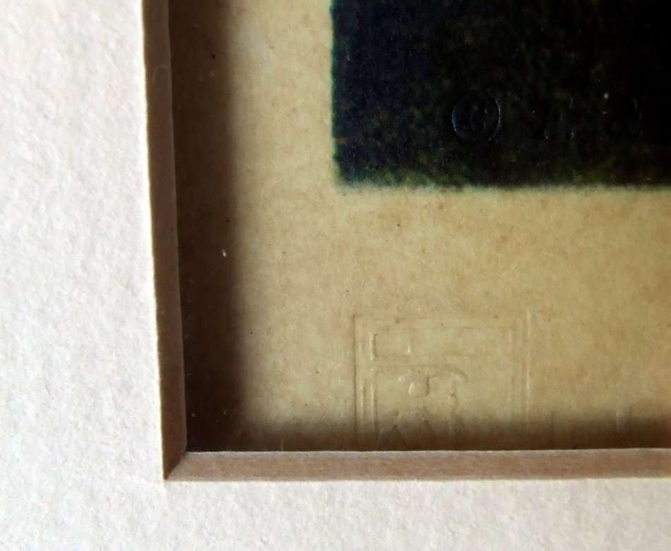 Signed Limited Edition Print: "Eve and Yasmin" by Sir William Russel Flint.  Framed, large.