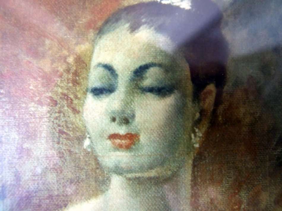 Signed Limited Edition Print: "Eve and Yasmin" by Sir William Russel Flint.  Framed, large.