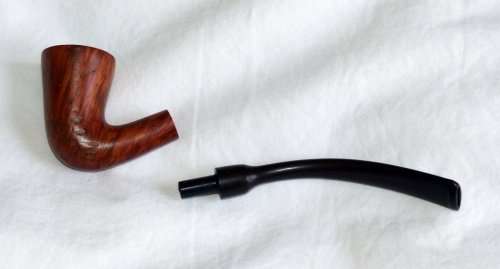 PETERSON'S CALABASH SMOOTH FISHTAIL  estate pipe