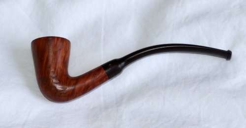 PETERSON'S CALABASH SMOOTH FISHTAIL  estate pipe