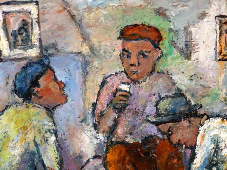 KENNETH BAKER: Oil on Board, Framed