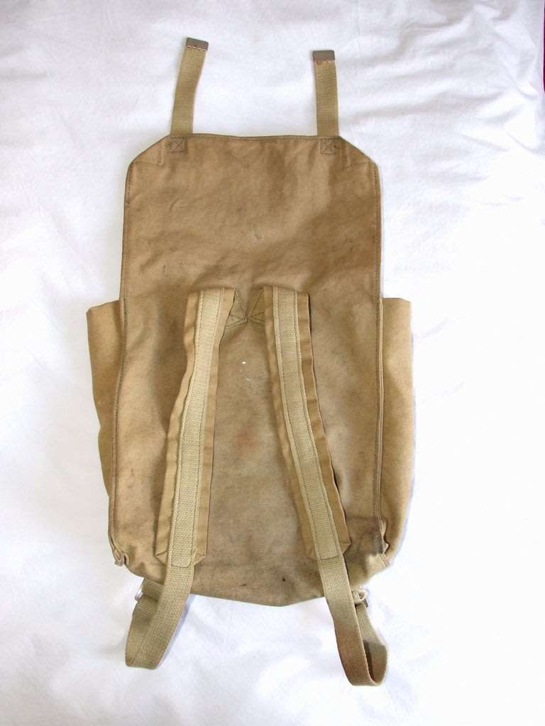 Vintage canvas rucksack