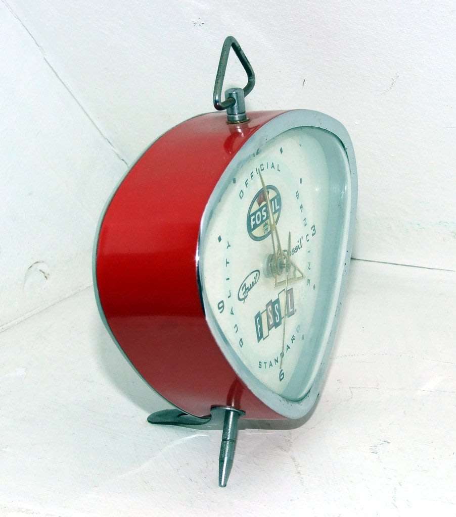 RETRO CLASSIC OFFICIAL FOSSIL ALARM CLOCK, 1950'S STYLE
