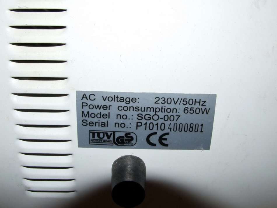 Vintage retro Singer electric heater oven  grill model SGO 007 excellent condition. Desktop Cooker!