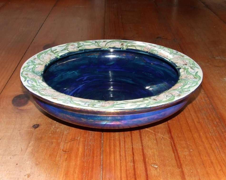 Unique Royal Staffordshire Wilkinson Burslem Pottery Bowl  hand painted Water babies by Olive Crane