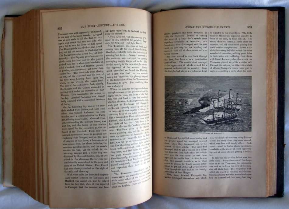USA: "OUR FIRST CENTURY...1776 TO 1876". One Hundred memorable events in US history, published 1878,