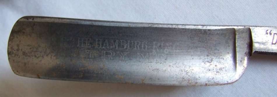 Antique German "DEFIANCE" Straight Razor in original "THE AFRIKANDER RAZOR" box.