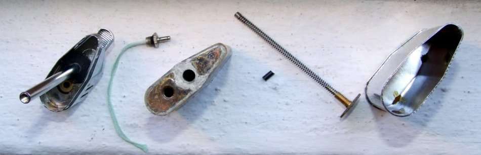 UNIQUE vintage Chrome NAPHTHA VAPOUR lighter RARE