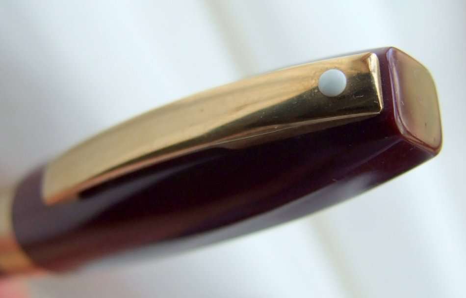 Burgundy SHEAFFER White Dot Snorkel PFM III Fountain "Pen For Men" 14k nib, good working condition
